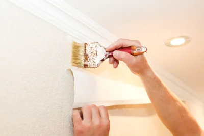 Pose de papier peint à Estréelles — revêtements muraux et toiles de verre